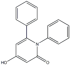 4-hydroxy-1,6-diphenyl-1,2-dihydropyridin-2-one Structure