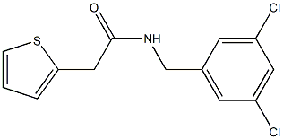 N1-(3,5-dichlorobenzyl)-2-(2-thienyl)acetamide Struktur