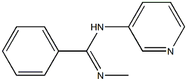 N'-methyl-N-(3-pyridinyl)benzenecarboximidamide,,结构式