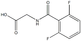 2-[(2,6-difluorobenzoyl)amino]acetic acid,,结构式