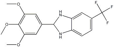 5-(trifluoromethyl)-2-(3,4,5-trimethoxyphenyl)-2,3-dihydro-1H-benzo[d]imidazole