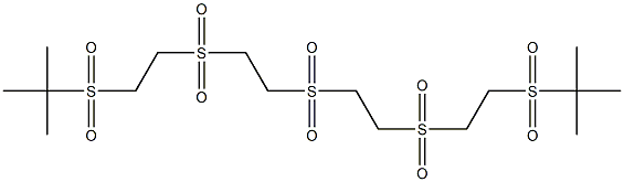 2-{[2-({2-[(2-{[2-(tert-butylsulfonyl)ethyl]sulfonyl}ethyl)sulfonyl]ethyl}sulfonyl)ethyl]sulfonyl}-2-methylpropane Structure