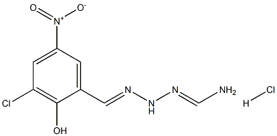  N'-(3-chloro-2-hydroxy-5-nitrobenzylidene)aminomethanehydrazonamide hydrochloride