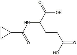 2-[(cyclopropylcarbonyl)amino]pentanedioic acid 结构式