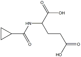 2-[(cyclopropylcarbonyl)amino]pentanedioic acid,,结构式