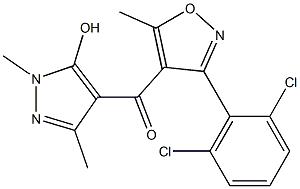 [3-(2,6-dichlorophenyl)-5-methylisoxazol-4-yl](5-hydroxy-1,3-dimethyl-1H-pyrazol-4-yl)methanone