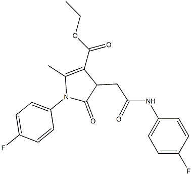 ethyl 4-[2-(4-fluoroanilino)-2-oxoethyl]-1-(4-fluorophenyl)-2-methyl-5-oxo-4,5-dihydro-1H-pyrrole-3-carboxylate