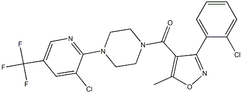 [3-(2-chlorophenyl)-5-methyl-4-isoxazolyl]{4-[3-chloro-5-(trifluoromethyl)-2-pyridinyl]piperazino}methanone