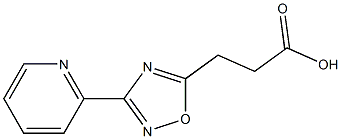 3-[3-(2-pyridyl)-1,2,4-oxadiazol-5-yl]propanoic acid 结构式