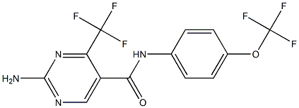 N5-[4-(trifluoromethoxy)phenyl]-2-amino-4-(trifluoromethyl)pyrimidine-5-carboxamide