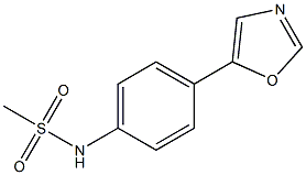 N-[4-(1,3-oxazol-5-yl)phenyl]methanesulfonamide Structure