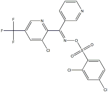 3-chloro-2-[({[(2,4-dichlorophenyl)sulfonyl]oxy}imino)(3-pyridinyl)methyl]-5-(trifluoromethyl)pyridine|