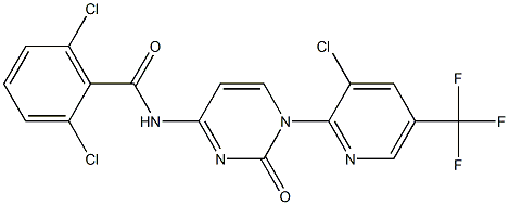 2,6-dichloro-N-{1-[3-chloro-5-(trifluoromethyl)-2-pyridinyl]-2-oxo-1,2-dihydro-4-pyrimidinyl}benzenecarboxamide|