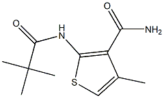 2-[(2,2-dimethylpropanoyl)amino]-4-methylthiophene-3-carboxamide Structure