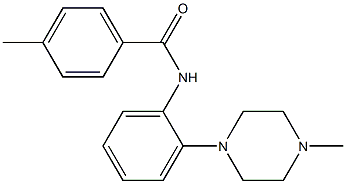 4-methyl-N-[2-(4-methylpiperazino)phenyl]benzenecarboxamide 化学構造式