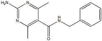 2-amino-N-benzyl-4,6-dimethyl-5-pyrimidinecarboxamide 结构式