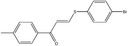 3-[(4-bromophenyl)thio]-1-(4-methylphenyl)prop-2-en-1-one