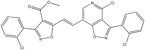 methyl 5-{2-[4-chloro-3-(2-chlorophenyl)isoxazolo[4,5-c]pyridin-7-yl]vinyl}-3-(2-chlorophenyl)-4-isoxazolecarboxylate