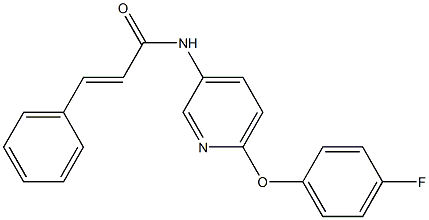 N1-[6-(4-fluorophenoxy)-3-pyridyl]-3-phenylacrylamide