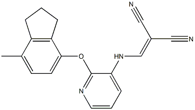 2-[({2-[(7-methyl-2,3-dihydro-1H-inden-4-yl)oxy]-3-pyridyl}amino)methylidene]malononitrile|