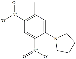 1-(5-methyl-2,4-dinitrophenyl)pyrrolidine 结构式