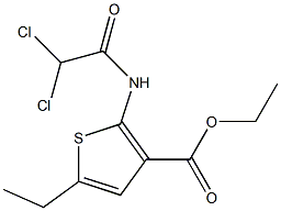 ethyl 2-[(2,2-dichloroacetyl)amino]-5-ethylthiophene-3-carboxylate Structure
