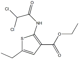 ethyl 2-[(2,2-dichloroacetyl)amino]-5-ethylthiophene-3-carboxylate 结构式