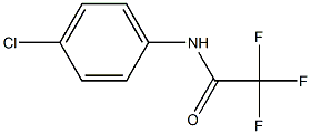 N-(4-クロロフェニル)トリフルオロアセトアミド 化学構造式