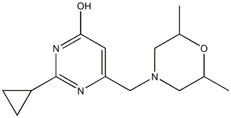 2-cyclopropyl-6-[(2,6-dimethylmorpholino)methyl]-4-pyrimidinol