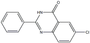 6-chloro-2-phenyl-4(3H)-quinazolinone 结构式