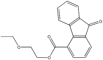 2-ethoxyethyl 9-oxo-9H-4-fluorenecarboxylate Structure