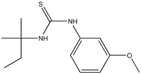 N-(3-methoxyphenyl)-N'-(tert-pentyl)thiourea Struktur