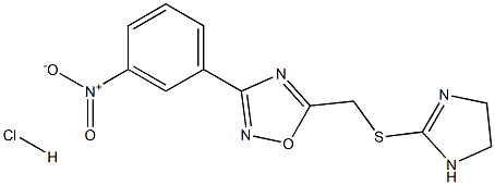 5-[(4,5-dihydro-1H-imidazol-2-ylthio)methyl]-3-(3-nitrophenyl)-1,2,4-oxadiazole hydrochloride
