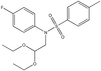 N1-(2,2-diethoxyethyl)-N1-(4-fluorophenyl)-4-methylbenzene-1-sulfonamide 结构式