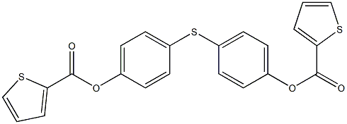 4-({4-[(2-thienylcarbonyl)oxy]phenyl}sulfanyl)phenyl 2-thiophenecarboxylate Structure