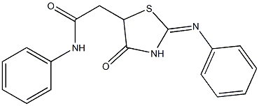 N1-phenyl-2-[4-oxo-2-(phenylimino)-1,3-thiazolan-5-yl]acetamide|