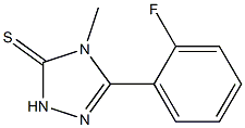 5-(2-fluorophenyl)-4-methyl-2,4-dihydro-3H-1,2,4-triazole-3-thione Structure
