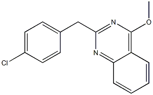 2-(4-chlorobenzyl)-4-methoxyquinazoline Structure