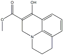 methyl 7-hydroxy-2,3-dihydro-1H,5H-pyrido[3,2,1-ij]quinoline-6-carboxylate 结构式