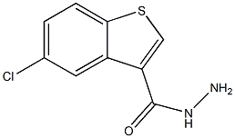 5-Chlorobenzo[b]thiophene-3-carboxylic acid hydrazide 结构式