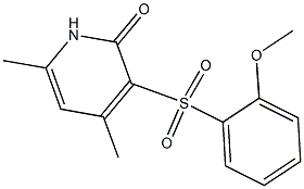 3-[(2-methoxyphenyl)sulfonyl]-4,6-dimethyl-2(1H)-pyridinone