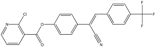  4-{1-cyano-2-[4-(trifluoromethyl)phenyl]vinyl}phenyl 2-chloronicotinate