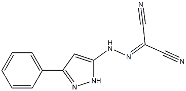 2-[2-(3-phenyl-1H-pyrazol-5-yl)hydrazono]malononitrile