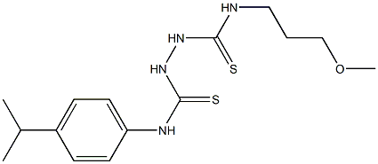 N1-(4-isopropylphenyl)-N2-(3-methoxypropyl)hydrazine-1,2-dicarbothioamide,,结构式