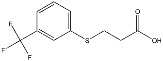 3-{[3-(trifluoromethyl)phenyl]thio}propanoic acid Structure