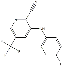 3-(4-fluoroanilino)-5-(trifluoromethyl)-2-pyridinecarbonitrile Structure