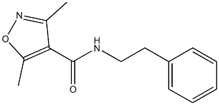 3,5-dimethyl-N-phenethyl-4-isoxazolecarboxamide|