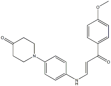 1-(4-{[3-(4-methoxyphenyl)-3-oxo-1-propenyl]amino}phenyl)tetrahydro-4(1H)-pyridinone