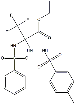 ethyl 3,3,3-trifluoro-2-{2-[(4-methylphenyl)sulfonyl]hydrazino}-2-[(phenylsulfonyl)amino]propanoate