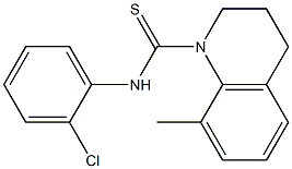 N1-(2-chlorophenyl)-8-methyl-1,2,3,4-tetrahydroquinoline-1-carbothioamide 化学構造式